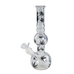 Black Leaf | Glass Bong | Hemp Leaves | Vaperite | Canna-Rite